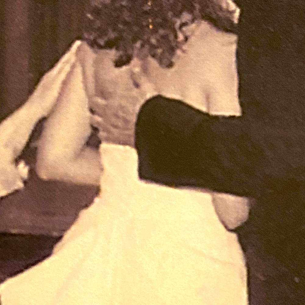 Added photos of back of vintage bridal dress